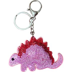 Popfizzy Bling Keychain Accessories for Women, Rhinestone Keychain, Car Keys Keychain Gift, Cute Purse Charms for Handbags