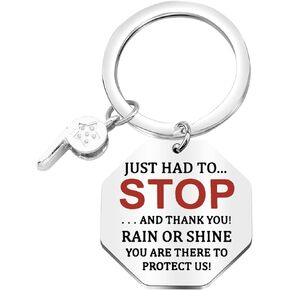 Crossing Guard Keychain Crossing Guard Thank You Gift Back to School Gift for School Crossing Guard