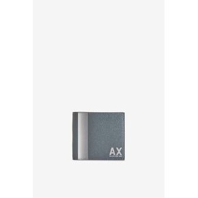 A | X ARMANI EXCHANGE Color Block AX Billfold Credit Card Wallet, Balsam Green