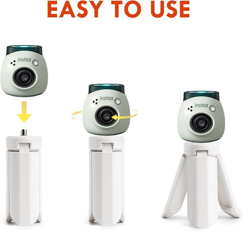 حامل ثلاثي Rieibi لـ Fujifilm Instax Pal، حامل ثلاثي صغير مع برغي 1/4 بوصة لكاميرا Fuji Instax Pal/Instax Mini EVO/70/LOMO الفورية، حامل ثلاثي صغير مع مطاط مقاوم للانزلاق - أبيض in Saudi Arabia