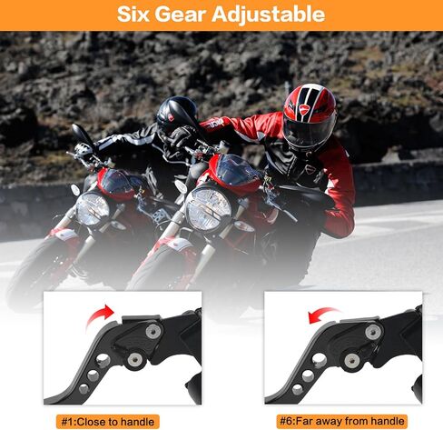 رافعة مضخة فرامل الدراجة النارية 7/8 بوصة 22 مم قابض خزان أسطوانة رئيسية هيدروليكية CNC مجموعة يسار ويمين بديلة عالمية لهارلي هوندا كاواساكي سوزوكي ياماها (أسود) in Kuwait