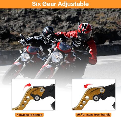 Motorcycle Brake Pump Lever 7/8" 22mm Hydraulic Master Cylinder Reservoir Clutch CNC Left & Right Set Universal Replacement for Harley Honda Kawasaki Suzuki Yamaha (Black) in Kuwait
