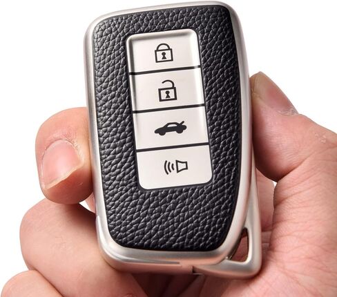 ELOHEI for Lexus Key Fob Cover, Soft TPU Key Fob Case Shell Compatible with Lexus Accessories 2013-Up RX ES GS LS NX RS GX LX RC LC Keyless Smart Remote Key in Saudi Arabia