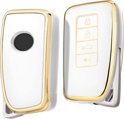 ELOHEI for Lexus Key Fob Cover, Soft TPU Key Fob Case Shell Compatible with Lexus Accessories 2013-Up RX ES GS LS NX RS GX LX RC LC Keyless Smart Remote Key in Saudi Arabia