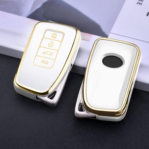 ELOHEI for Lexus Key Fob Cover, Soft TPU Key Fob Case Shell Compatible with Lexus Accessories 2013-Up RX ES GS LS NX RS GX LX RC LC Keyless Smart Remote Key in Saudi Arabia