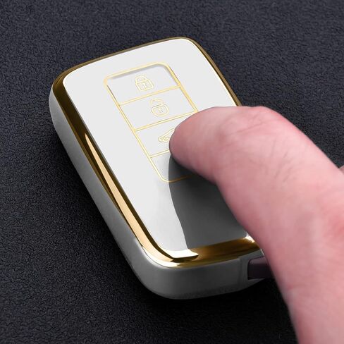 ELOHEI for Lexus Key Fob Cover, Soft TPU Key Fob Case Shell Compatible with Lexus Accessories 2013-Up RX ES GS LS NX RS GX LX RC LC Keyless Smart Remote Key in Saudi Arabia