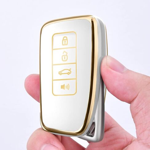 ELOHEI for Lexus Key Fob Cover, Soft TPU Key Fob Case Shell Compatible with Lexus Accessories 2013-Up RX ES GS LS NX RS GX LX RC LC Keyless Smart Remote Key in Saudi Arabia