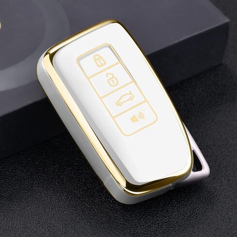 ELOHEI for Lexus Key Fob Cover, Soft TPU Key Fob Case Shell Compatible with Lexus Accessories 2013-Up RX ES GS LS NX RS GX LX RC LC Keyless Smart Remote Key in Saudi Arabia