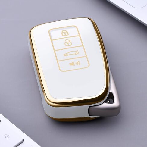 ELOHEI for Lexus Key Fob Cover, Soft TPU Key Fob Case Shell Compatible with Lexus Accessories 2013-Up RX ES GS LS NX RS GX LX RC LC Keyless Smart Remote Key in Saudi Arabia