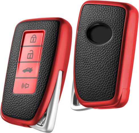 ELOHEI لغطاء مفتاح Lexus Key Fob، ملحقات غطاء حافظة مفتاح TPU الناعمة المتوافقة مع Lexus 2013-Up RX ES GS LS NX RS GX LX RC LC مفتاح التحكم عن بعد الذكي بدون مفتاح in Kuwait