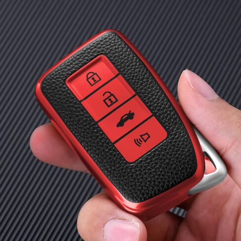 ELOHEI لغطاء مفتاح Lexus Key Fob، ملحقات غطاء حافظة مفتاح TPU الناعمة المتوافقة مع Lexus 2013-Up RX ES GS LS NX RS GX LX RC LC مفتاح التحكم عن بعد الذكي بدون مفتاح in Kuwait