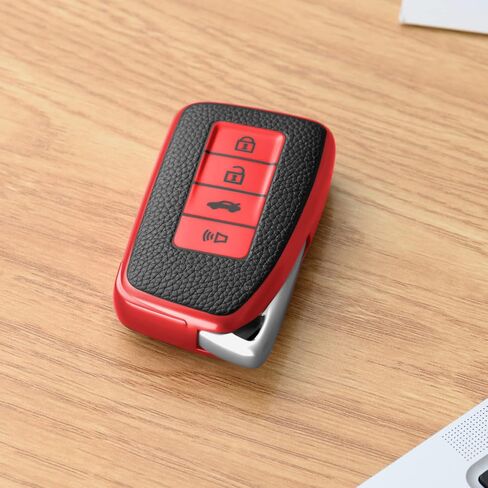 ELOHEI لغطاء مفتاح Lexus Key Fob، ملحقات غطاء حافظة مفتاح TPU الناعمة المتوافقة مع Lexus 2013-Up RX ES GS LS NX RS GX LX RC LC مفتاح التحكم عن بعد الذكي بدون مفتاح in Kuwait