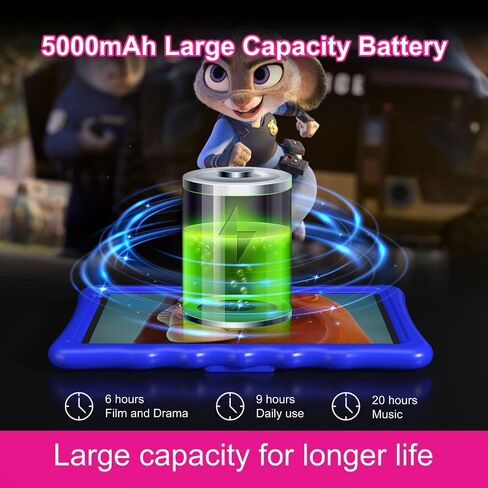 Android 13 Kids 10 inch Tablet with case Included,Android Tablet 10 inch, Google Tablet with 4GB RAM &32GB ROM,1280 * 800 IPS,Tablet for Kids 3-7,Ideal Kids Gift in Kuwait