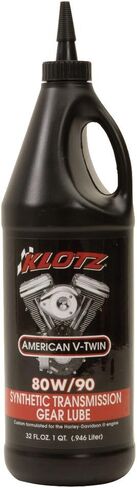 Klotz American V-Twin 80W-90 Transmission Gear Oil Synthetic Lubricant for Harley-Davidson Big Twin Motorcycle | Reduced Friction Wear - 1 Quart, KH-GL90 in Kuwait