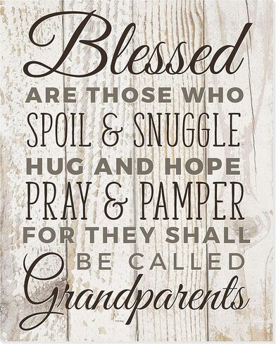 علامة حائط MRC Wood Products طوبى لأولئك الذين يفسدون ويعانقون الأجداد (12x15) in Kuwait