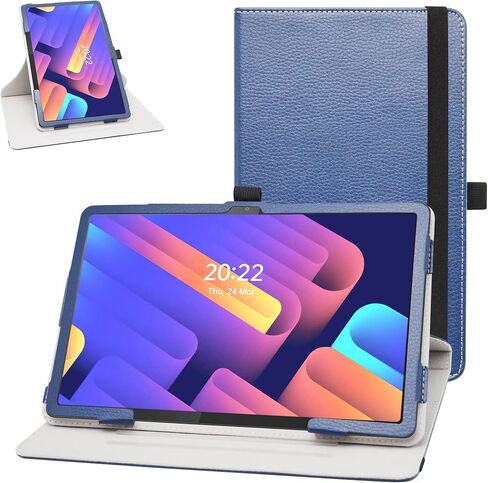 حافظة لجهاز Lenovo P11 Gen 2 Tablet حافظة مقاومة للصدمات تدور 360 درجة من جلد البولي يوريثان الفاخر مع حلقة قلم رصاص لجهاز Lenovo Tab P11 2nd Gen 11.5 بوصة 2023 (TB350FU/TB350XU) أزرق داكن in Saudi Arabia