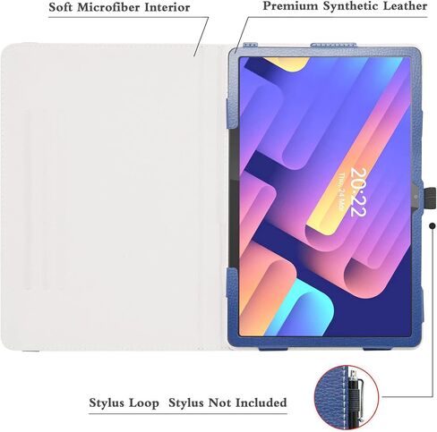 حافظة لجهاز Lenovo P11 Gen 2 Tablet حافظة مقاومة للصدمات تدور 360 درجة من جلد البولي يوريثان الفاخر مع حلقة قلم رصاص لجهاز Lenovo Tab P11 2nd Gen 11.5 بوصة 2023 (TB350FU/TB350XU) أزرق داكن in Saudi Arabia