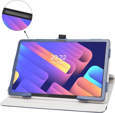 حافظة لجهاز Lenovo P11 Gen 2 Tablet حافظة مقاومة للصدمات تدور 360 درجة من جلد البولي يوريثان الفاخر مع حلقة قلم رصاص لجهاز Lenovo Tab P11 2nd Gen 11.5 بوصة 2023 (TB350FU/TB350XU) أزرق داكن in Saudi Arabia