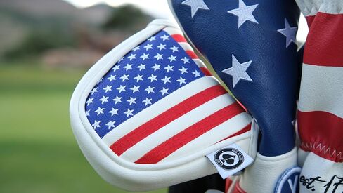 Pins & Aces USA Head Cover - Premium, Hand-Made Leather, Hi Quality Headcover - American Pride Styled, Tour Quality Golf Club Cover - Style and Customize Your Golf Bag in Saudi Arabia