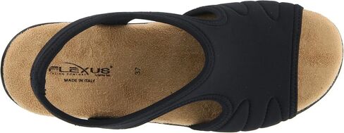 Spring Step Flexus Nyaman Slingback Sandals for Women | Low Heel Slip-On Summer Sandals | Ladies Casual Flat Platform Sandal | Black EU 41 / US 9.5-10 in Saudi Arabia
