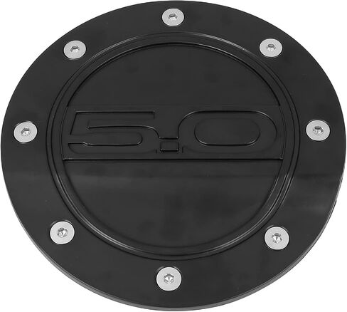 X AUTOHAUX Carbon Fiber Pattern Black Car Gas Cap Fuel Filler Door Cover Gas Tank Cover for Ford for Mustang 2015-2020 in Saudi Arabia