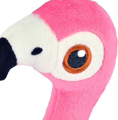 P.L.A.Y. Cute Plush Dog Toys - Fetching Flock, Bird Themed Durable Plush Squeaker Chew Toy, Great for Puppies & Small, Medium, Large Dogs - Machine Washable, Recycled Materials (Flora the Flamingo) in Saudi Arabia