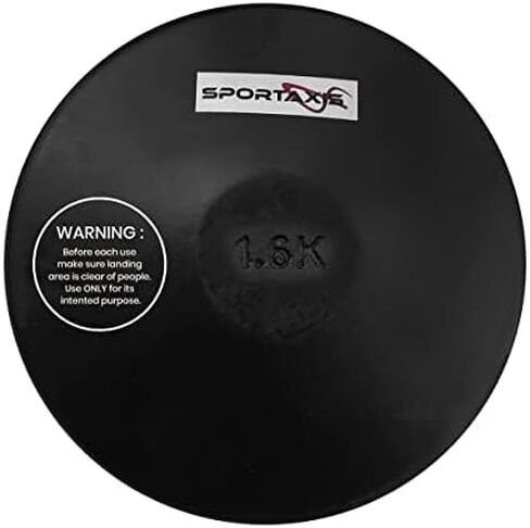 SPORTAXIS Rubber Discus Throw - Solid Rubber Construction - Ideal for Track and Field Training - Enhance Your Discus Throwing Skills – Ideal for High School & College Throwers in Saudi Arabia