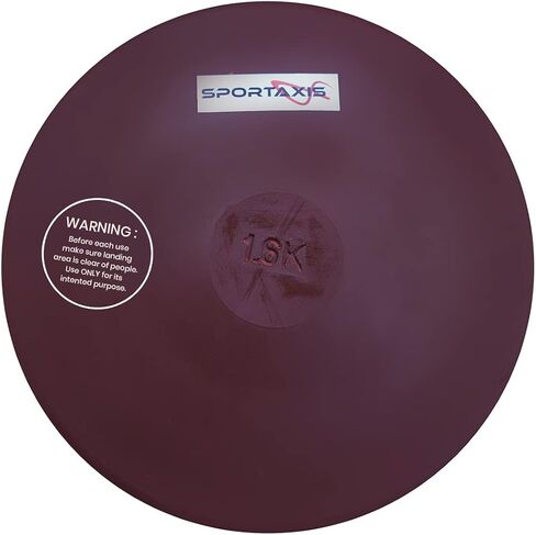 SPORTAXIS Rubber Discus Throw - Solid Rubber Construction - Ideal for Track and Field Training - Enhance Your Discus Throwing Skills – Ideal for High School & College Throwers in Saudi Arabia