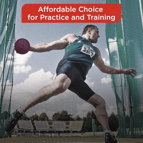 SPORTAXIS Rubber Discus Throw - Solid Rubber Construction - Ideal for Track and Field Training - Enhance Your Discus Throwing Skills – Ideal for High School & College Throwers in Saudi Arabia