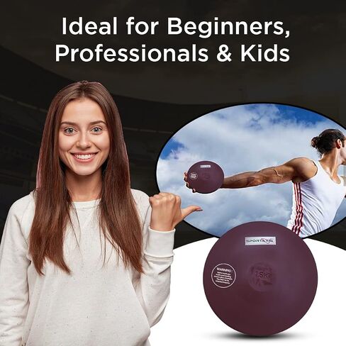SPORTAXIS Rubber Discus Throw - Solid Rubber Construction - Ideal for Track and Field Training - Enhance Your Discus Throwing Skills – Ideal for High School & College Throwers in Saudi Arabia