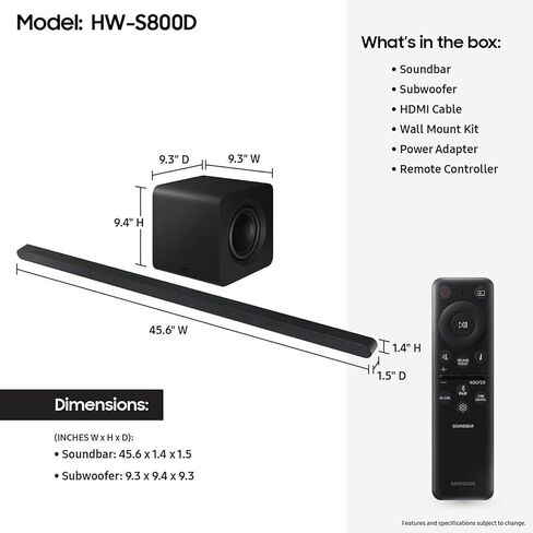Samsung HW-B630F B-Series Soundbar 3.1 Ch and Subwoofer with Dolby Audio with 2 Year Amber Protection Plan (2025) in Kuwait