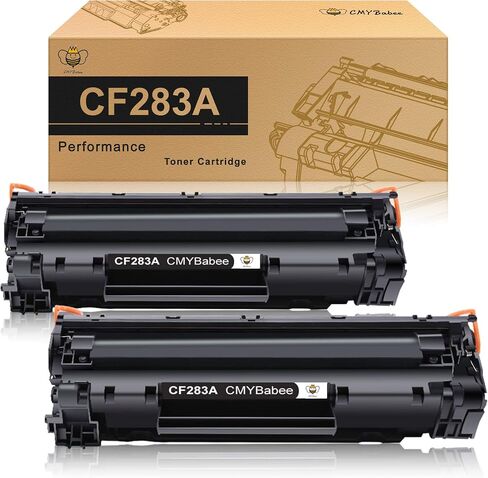 CMYBabee Compatible Toner Cartridge Replacement for HP 83A CF283A for HP Laserjet Pro MFP M127fw M225dw M127fn M125nw M201dw M225dn M201n M125a Printer Ink (Black, 2-Pack) in Saudi Arabia