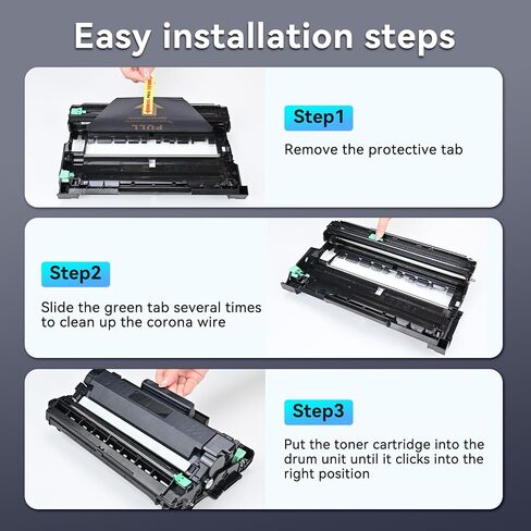 DR730 Drum Unit (Not Toner) Compatible Replacement for Brother DR 730 DR-730 Drum for MFC-L2710DW DCP-L2550DW MFC-L2750DW HL-L2350DW HL-L2370DW MFC-L2690DW Printer (2 Drum) in Saudi Arabia