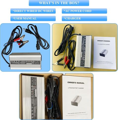OCELL 58.4V 5A, AC-DC Battery Charger, Dedicated Best Solution for 48V Lithium Iron Phosphate, LiFePO4 Battery Recharging, Support Charging Solar Off-Grid, Golf Cart, Backup Power, RV, Marine in Saudi Arabia