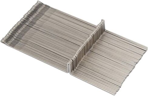 Knitting Machine Needles Set, Pack of 50 12cm / 4.7in Steel Needles Set Weaving Tool Weaver Accessories DIY Craft Tool Fit for KR830 KR838 KR850 Knitting Machine in Kuwait