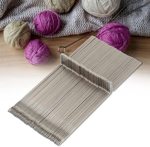 Knitting Machine Needles Set, Pack of 50 12cm / 4.7in Steel Needles Set Weaving Tool Weaver Accessories DIY Craft Tool Fit for KR830 KR838 KR850 Knitting Machine in Kuwait