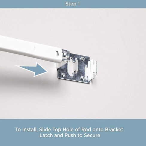 Kenney Triple Curtain Rod, 48 to 86-Inch, White in Saudi Arabia