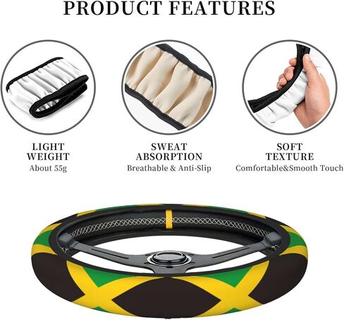 2nd Amendment Vintage American Flag USA Second 2A Universal Steering Wheel Covers, Cute Car Accessories for Women Girls Car Truck in Saudi Arabia