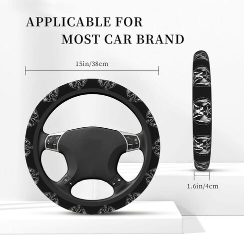 2nd Amendment Vintage American Flag USA Second 2A Universal Steering Wheel Covers, Cute Car Accessories for Women Girls Car Truck in Saudi Arabia