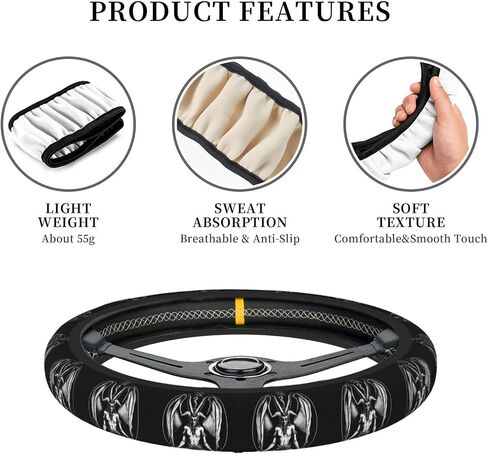 2nd Amendment Vintage American Flag USA Second 2A Universal Steering Wheel Covers, Cute Car Accessories for Women Girls Car Truck in Saudi Arabia