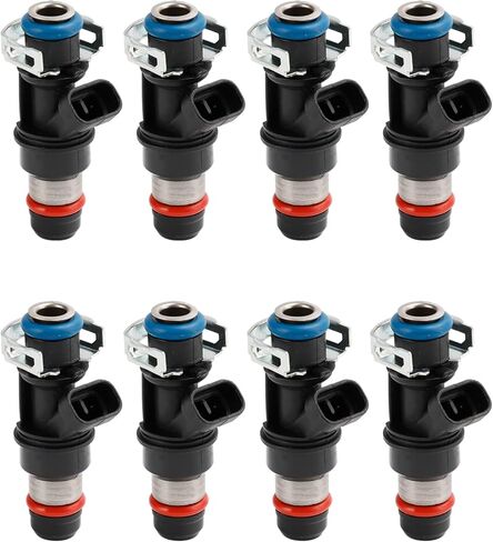 1×Fuel Injectors Fit For 8.1 Mercury Mercruiser 496 MAG,-496 HO 8.1S MPI,8.1L HO,For Chevrolet and GMC Trucks 1999-2007 4.8L 5.3L 6.0L 8.1L fitted with Delphi Multec II injectors Mini Connector in Kuwait