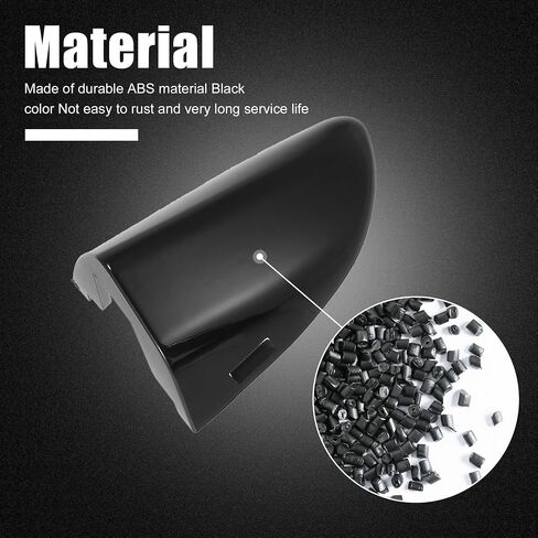 X AUTOHAUX 3C0837879 1K8837879 غطاء الكسوة الباب الأمامي للسائق دافع الباب غطاء مقبض أسود لفولكس واجن باسات in Saudi Arabia