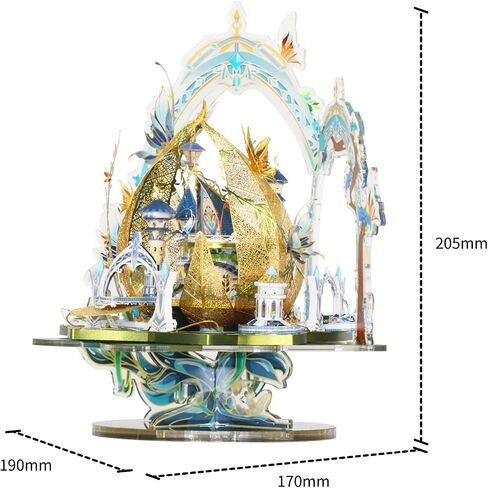 MU 3D Fairy Series Metal Puzzle Model Kits Cinderella's Elf Carriage, Princess Magic Palace Miniature Building, DIY Birthday Xmas Gift Toy Sets in Saudi Arabia