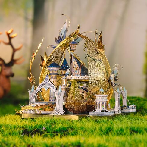 MU 3D Fairy Series Metal Puzzle Model Kits Cinderella's Elf Carriage, Princess Magic Palace Miniature Building, DIY Birthday Xmas Gift Toy Sets in Saudi Arabia