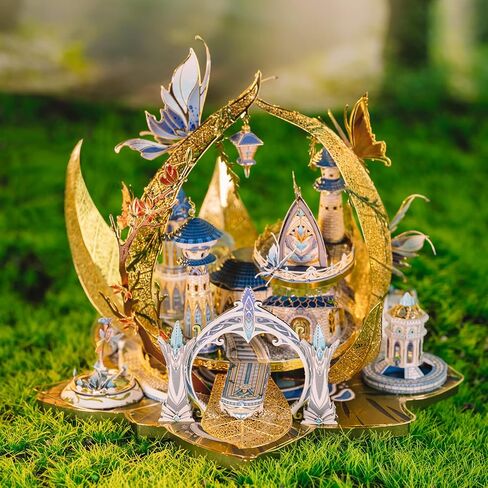 MU 3D Fairy Series Metal Puzzle Model Kits Cinderella's Elf Carriage, Princess Magic Palace Miniature Building, DIY Birthday Xmas Gift Toy Sets in Saudi Arabia