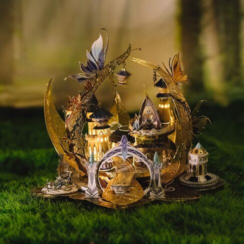 MU 3D Fairy Series Metal Puzzle Model Kits Cinderella's Elf Carriage, Princess Magic Palace Miniature Building, DIY Birthday Xmas Gift Toy Sets in Saudi Arabia