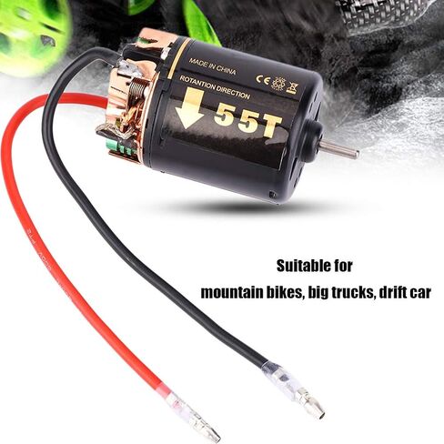 محرك plplaaoo RC بدون فرش، 35T 45T 55T Universal RC Model Car 540 محرك بدون فرش للشاحنات الكبيرة وتسلق السيارات نموذج استبدال المحرك (35T)، محرك بدون فرش RC محرك سيارة RC Mo in Kuwait