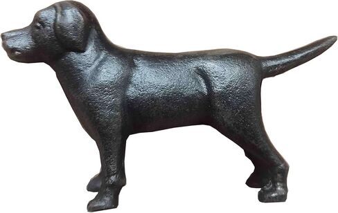 First of a Kind Cast Iron Labrador Dog Statues, Vintage, Antique Tabletop Cute Labrador Figurine Collectible Gifts in Black, Decorative Cast Iron Lab Doggie Decor Figurines in Saudi Arabia