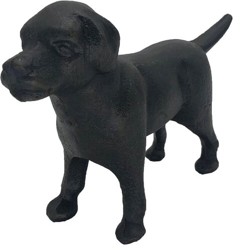 First of a Kind Cast Iron Labrador Dog Statues, Vintage, Antique Tabletop Cute Labrador Figurine Collectible Gifts in Black, Decorative Cast Iron Lab Doggie Decor Figurines in Saudi Arabia