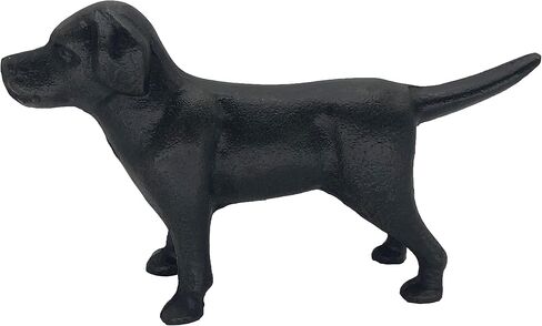 First of a Kind Cast Iron Labrador Dog Statues, Vintage, Antique Tabletop Cute Labrador Figurine Collectible Gifts in Black, Decorative Cast Iron Lab Doggie Decor Figurines in Saudi Arabia
